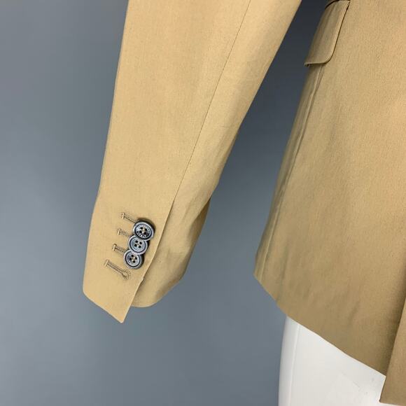 DSQUARED2 Size 38 Khaki Cotton Notch Lapel Sport Coat - Picture 4 of 7